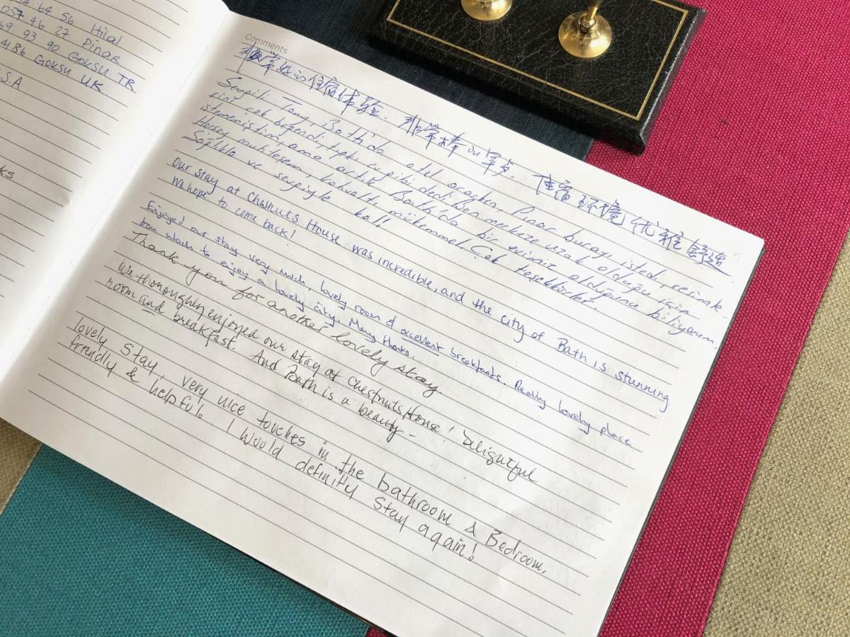 Chestnuts House Boutique B&B Бат Екстериор снимка A letter written in the Copperplate Gothic style